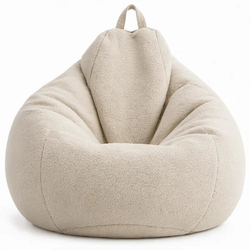 Teddy zitzakfauteuil Crème 90 x 90 x 80 cm